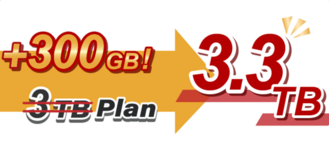 +10% 3TB Plan