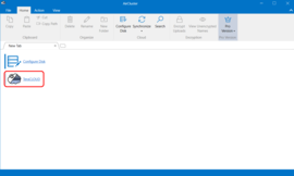Click the configured cluster name