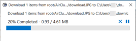 Downloading will begin