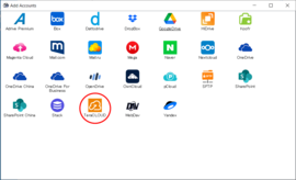 Click "InfiniCLOUD"