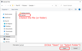 Select your files