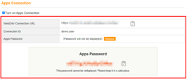 WebDAV connection information WebDAV connection information