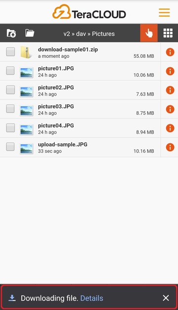 The download is completed The download is completed