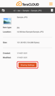 Tap "Sharing Settings"