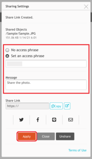 Change settings