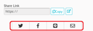 Send a share link via email or social networking