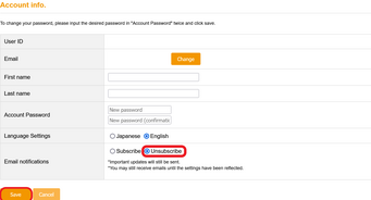 Select preference and click save