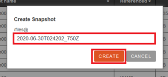 create snapshot003