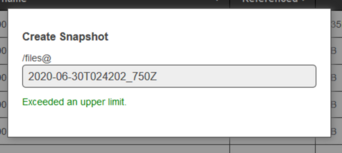 create snapshot004