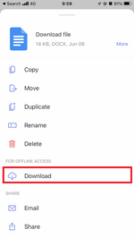 Tap "Download" Tap "Download"