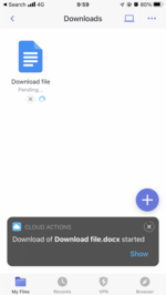 A notification icon will be displayed at the bottom A notification icon will be displayed at the bottom