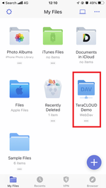 Your InfiniCLOUD account has successfully connected to Documents Your InfiniCLOUD account has successfully connected to Documents