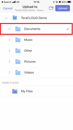 Choose file destination Choose file destination