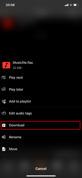 Download selected file Download selected file