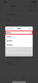 Tap "Register to bookshelf" Tap "Register to bookshelf"